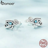 925 Silver Turquoise Ear Stud Dream Catcher Evil Eye Star Heart Earring Clip