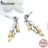 925 Silver Wheat Drop Earrings for Women BSE025