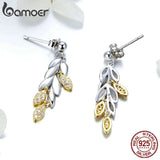 925 Silver Wheat Drop Earrings for Women BSE025