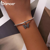 925 Sterling Silver Vintage Butterfly Pendant for DIY Bracelet & Bangle