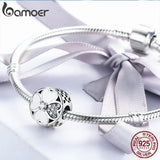 925 Silver Heart Clover Beads for Charm Bracelets