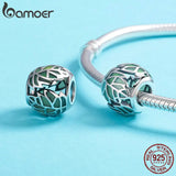 925 Silver Tree of Life Green Enamel Beads for Charm Bracelet