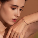 Classic 925 Sterling Silver Heart Women Bracelet Chain Lobster Clasp
