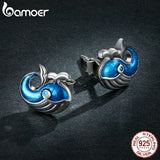 Sterling Silver Animal Ear Studs - Whale Mini Elephant Giraffe Chameleon Jewelry