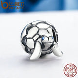 925 Silver Reborn Turtle Tortoise & CZ Beads for Charm Bracelets