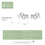 925 Silver Punk Triple Circle Hoop Ear Cuff for Women