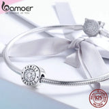 925 Silver Forever Family CZ Charm Bead, DIY Bracelet Jewelry