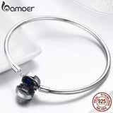 925 Silver CZ Moon Star Bracelet Bangles Women Jewelry S925 SCB080