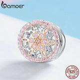925 Sterling Silver Blooming Buds CZ Beads Charms for DIY Bracelets