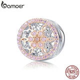 925 Sterling Silver Blooming Buds CZ Beads Charms for DIY Bracelets