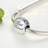 925 Silver Family Charm Bracelet with Crystals