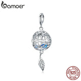 925 Silver Flower Charms Pendant for Bracelets DIY Jewelry