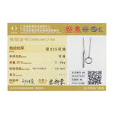 925 Silver Circle Line Pendant Necklace for Women