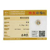 925 Silver Sun Meets Moon CZ Beads Charm for Bracelets DIY