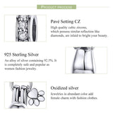 925 Silver Cat Long Tail & Paw Pendant Necklace