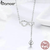 925 Sterling Silver Infinity Love Pendant Necklace