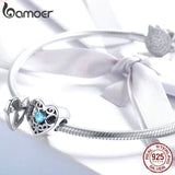 925 Silver Always In Heart Bow Surprise Box Beads Charm Bracelets SCC1053