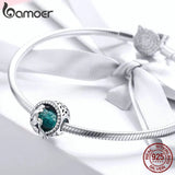 925 Silver Mermaid Missing Round Charms Beads DIY Jewelry