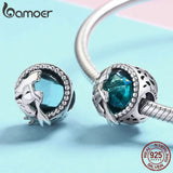 925 Silver Mermaid Missing Round Charms Beads DIY Jewelry