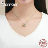 925 Silver Crystal Bee Charms for Women DIY Jewelry