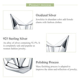 Sterling Silver Folding Fox Stud Earrings Women's Jewelry SCE526