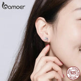 Hypoallergenic Sterling Silver Unicorn Stud Earrings for Girls Women