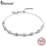 925 Silver Colorful Demon Eye Bracelet for Women