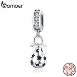 925 Silver Baby Pacifier & Star Pendant Charms for Bracelets SCC891