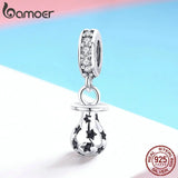 925 Silver Baby Pacifier & Star Pendant Charms for Bracelets SCC891