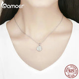 925 Silver Tree of Life Pendant Heart Necklace for Women