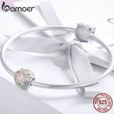 925 Silver CZ Flower Buds Charm Bead for Necklaces SCC922