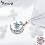 925 Silver Moon & Star Necklaces for Women SCN278