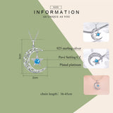 925 Silver Moon & Star Necklaces for Women SCN278