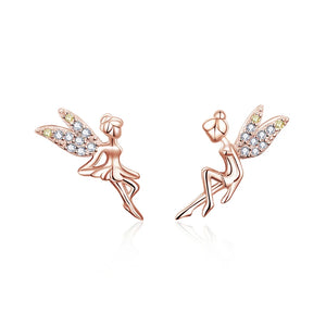 925 Silver Fairy Elf Stud Earrings BSE046