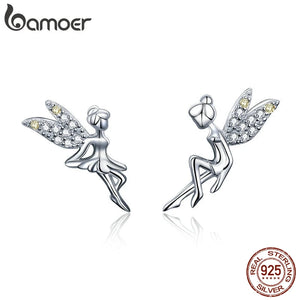 925 Silver Fairy Elf Stud Earrings BSE046