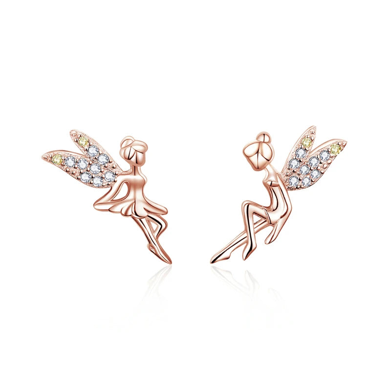 925 Silver Fairy Elf Stud Earrings BSE046