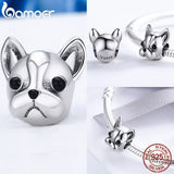 925 Sterling Silver Puppy Charm for Bracelet Bangle DIY Jewelry