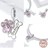 925 Sterling Silver Puppy Charm for Bracelet Bangle DIY Jewelry