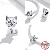 925 Sterling Silver Puppy Charm for Bracelet Bangle DIY Jewelry