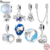 925 Silver Colorful Charms for Bracelet & Bangle Fine Jewelry