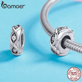 Silver 925 CZ Infinity Love Charm Bracelet Tibetan Silver Jewelry