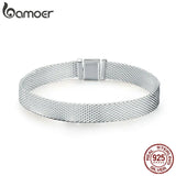 925 Sterling Silver Metropolitan Style Women Bracelet 17-20CM SCX001
