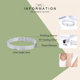 925 Sterling Silver Metropolitan Style Women Bracelet 17-20CM SCX001