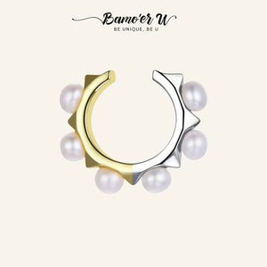 925 Silver Platinum Clip Earring for Women Wedding Gift