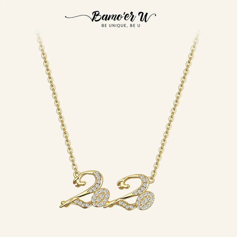 925 Silver Necklace Plated Pendant Women Original Fine Jewelry