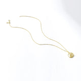 925 Silver Bright Pony Zircon Necklace for Women Plated Pendant Bead Necklace