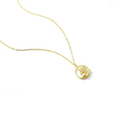 925 Silver Bright Pony Zircon Necklace for Women Plated Pendant Bead Necklace