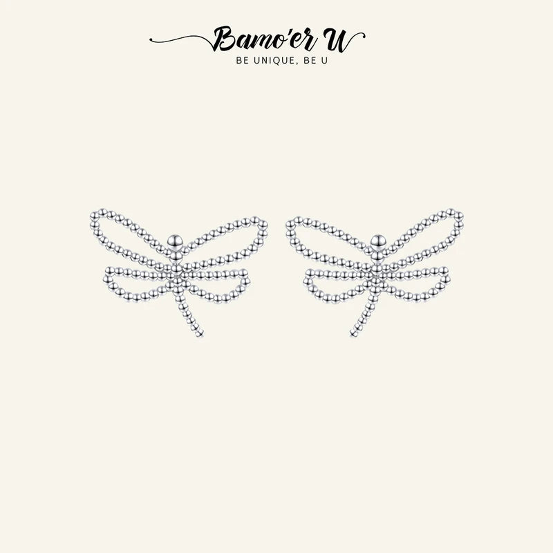 925 Silver Butterfly Stud Earrings Animal Ear Studs