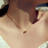 925 Silver Small Waist Pendant Necklace Plated for Women