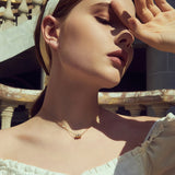 925 Silver Small Waist Pendant Necklace Plated for Women
